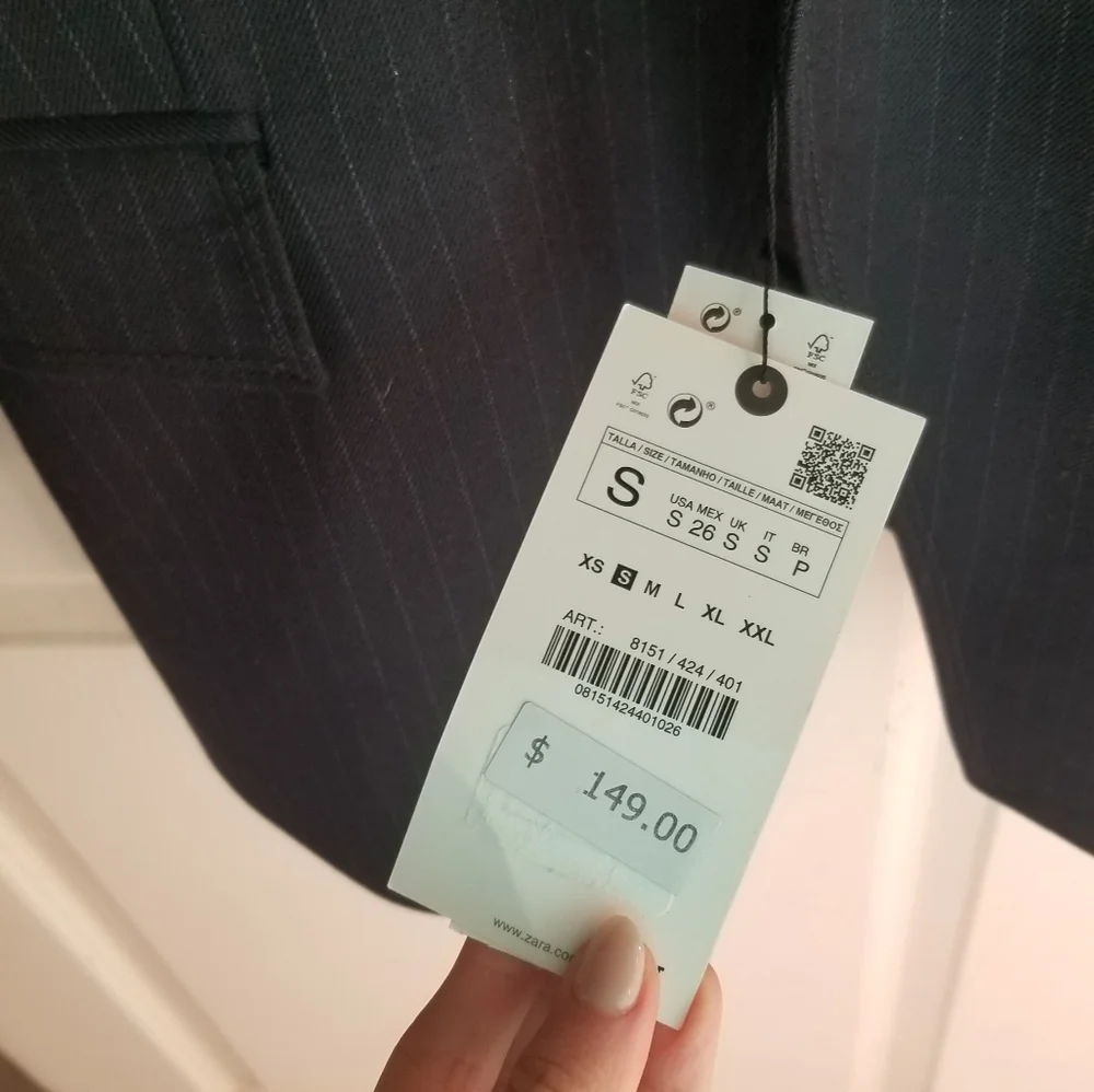 Zara pinstripe blazer - Picture 6 of 7